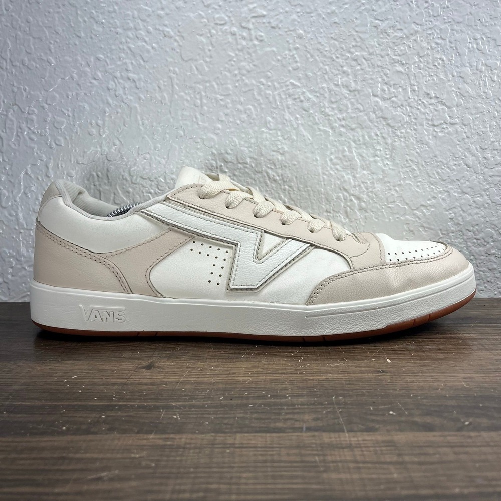 Vans LowLand ComfyCush Men's Beige Leather Shoes - Men's Size 13